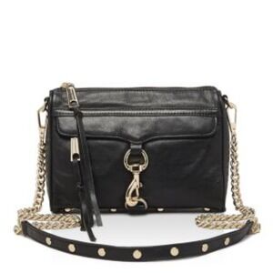 Rebecca Minkoff | Morning After Clutch MAC Black Leather Crossbody Purse Bag